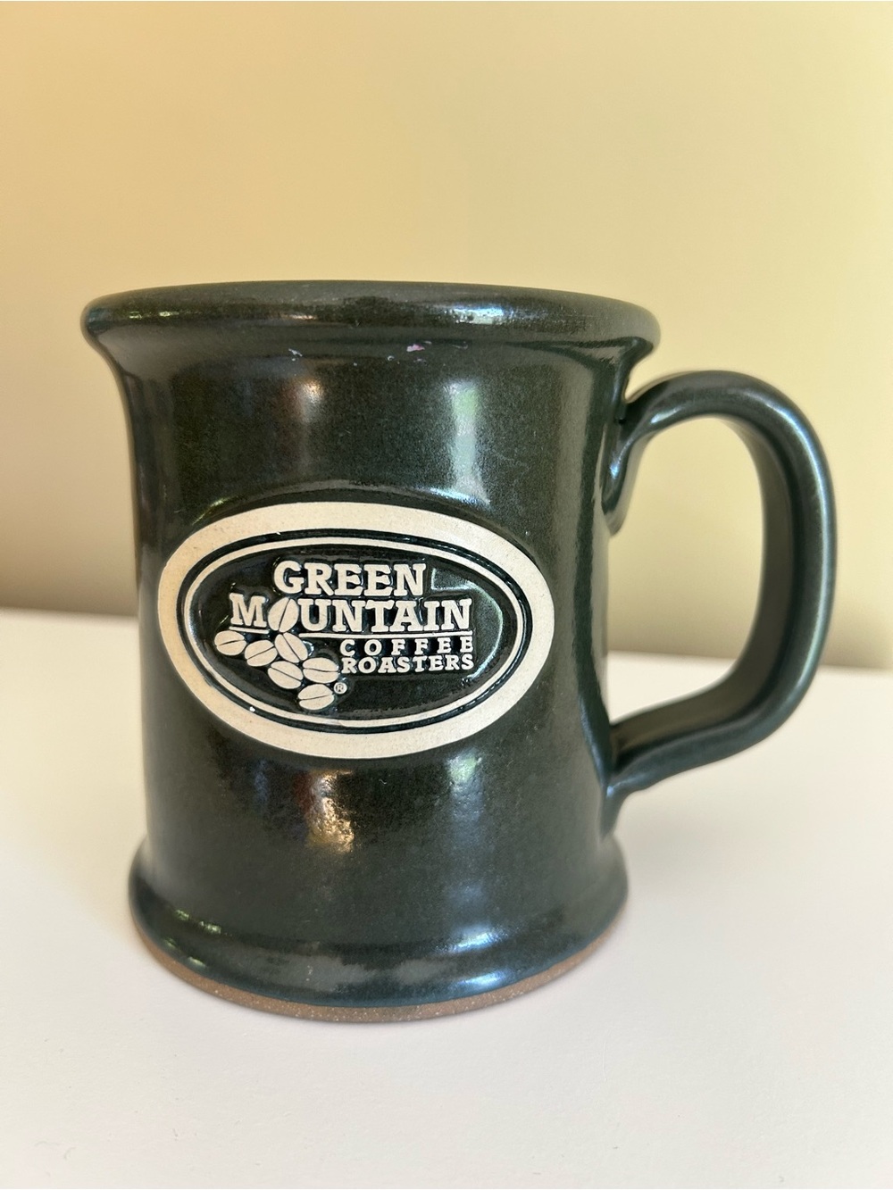 Green Mountain Coffee Ceramic Mug Sunset Hill Stoneware Handcrafted USA